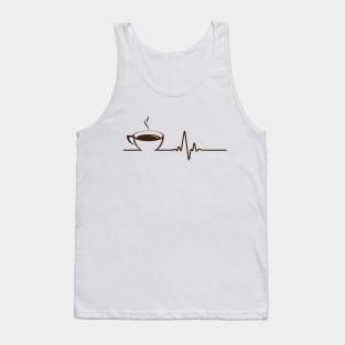 Coffee Heartbeat Tank Top